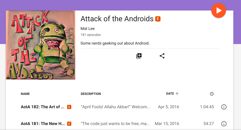 AOTA Google Play Podcasts